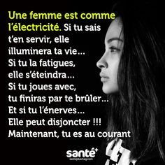 Les Plus Beaux Proverbes A Partager Une Femme C Est Comme De L Electricite Si Tu Sais T En Servir Ell Citations Votre Source Numero 1 Pour Les Citations Et Proverbes